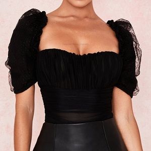 House of CB Nina black bodysuit